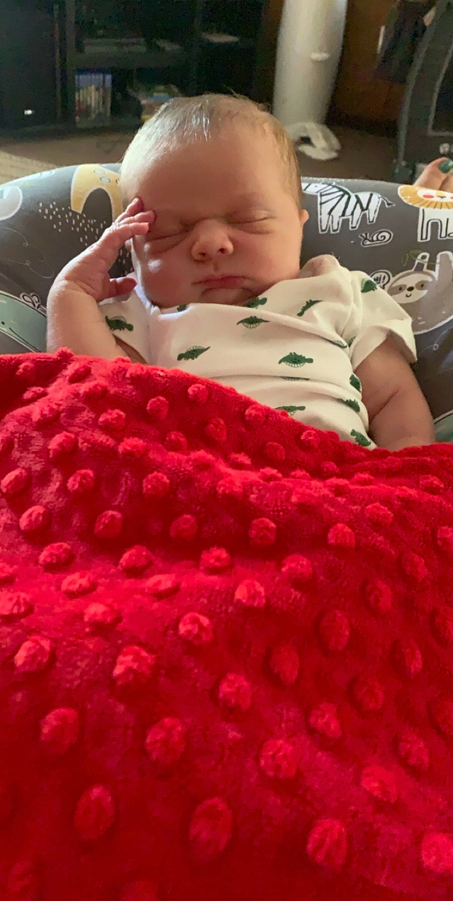 Tucker joined the competition — help win amazing prizes! baby, child, crochet, knitting, person, textile, toddler