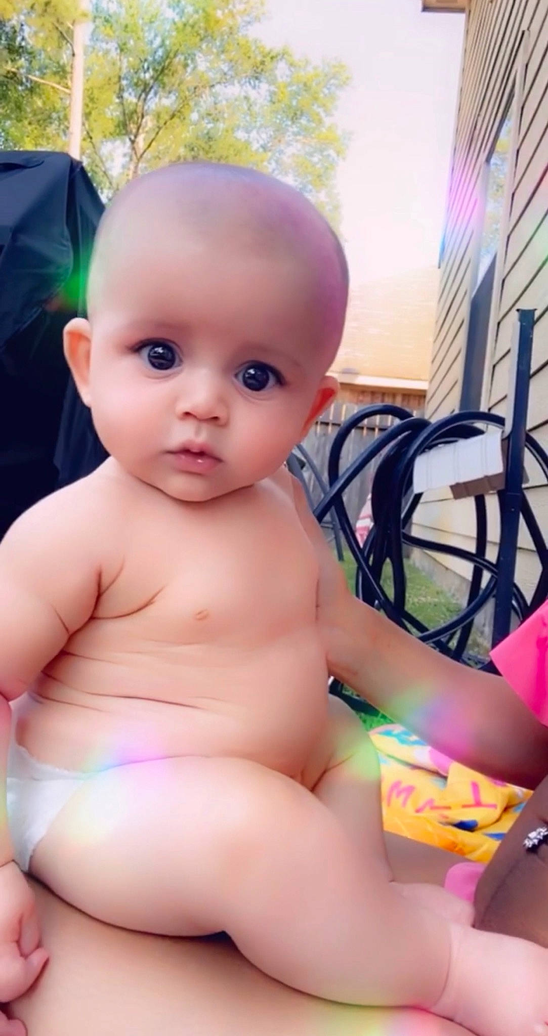 Ian joined the competition — help win amazing prizes! baby, bathing, cheek, child, eye, face, person, product, skin, toddler, toy