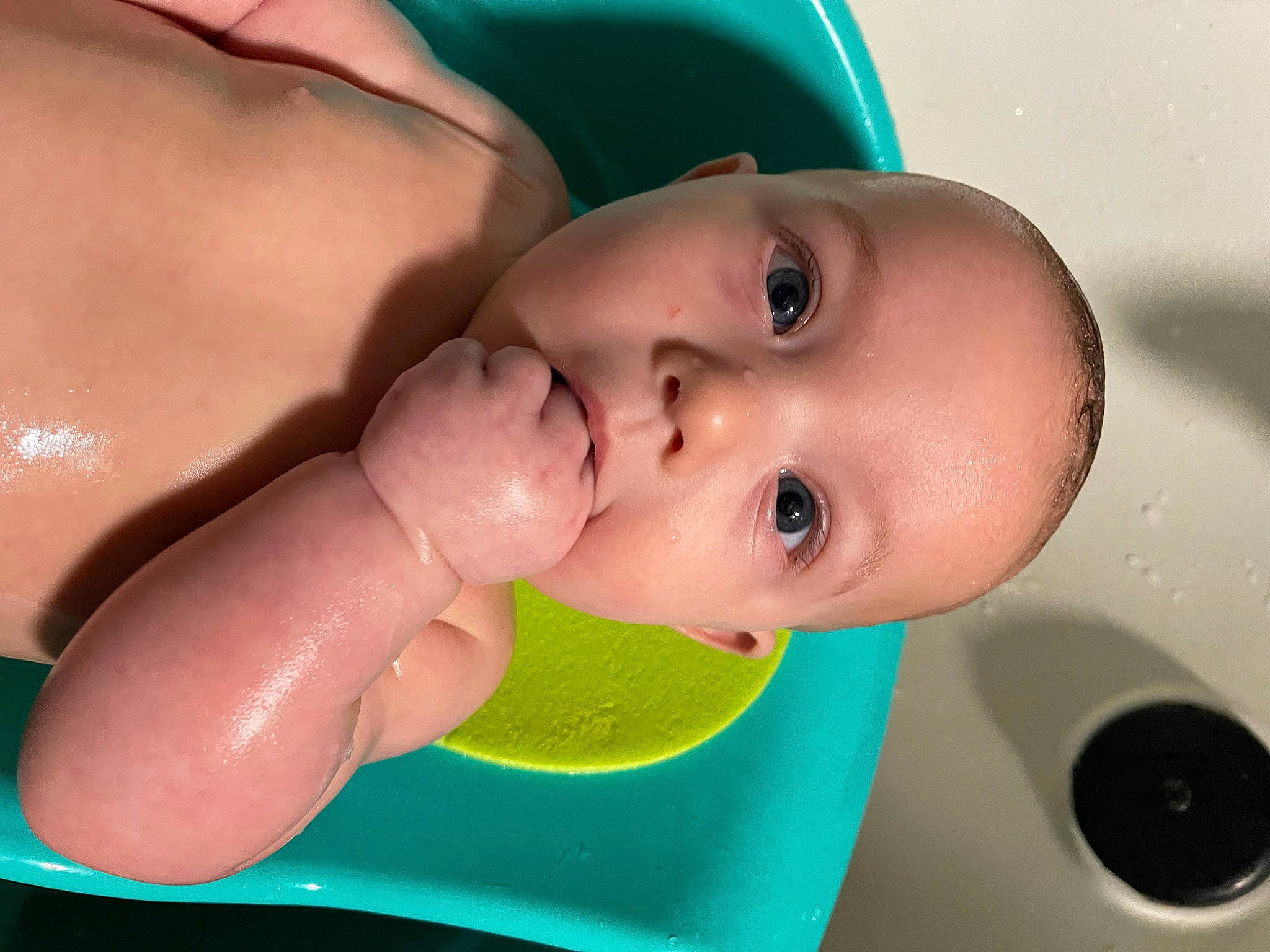 Jayden is registered to the contest to win money with this photo: baby, baby_bathing, bathing, black_hair, cheek, chest, eye, eyebrow, eyelash, finger, happy, head, iris, lip, mouth, neck, nose, organ, person, skin