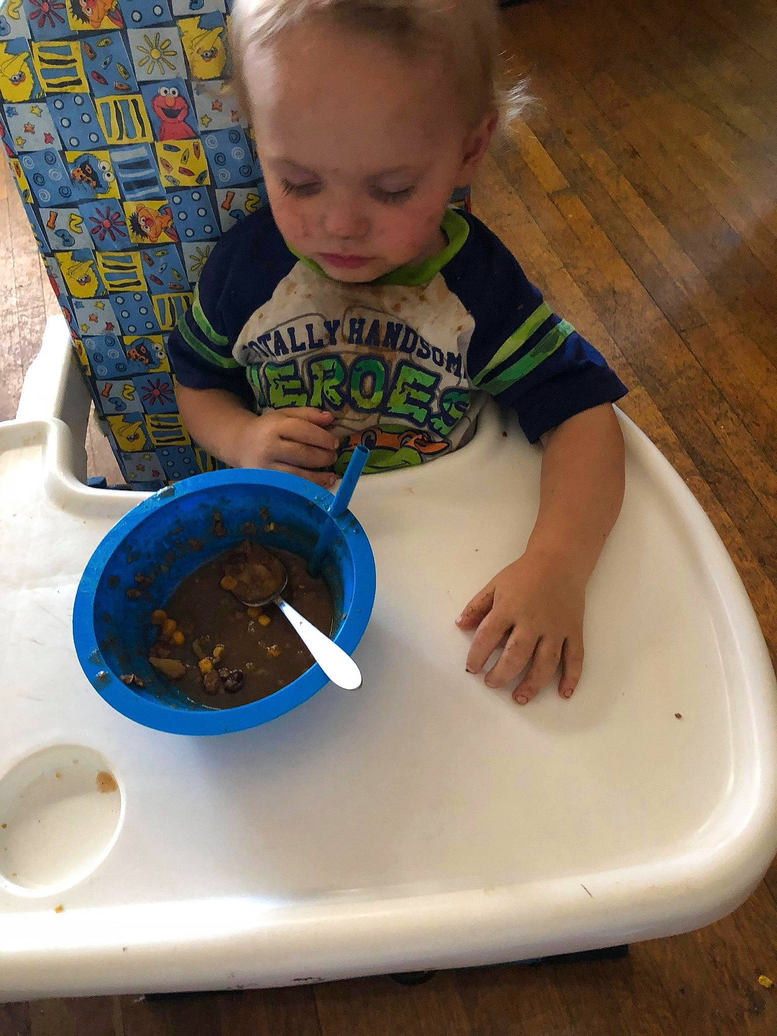 Michael joined the competition — help win amazing prizes! baking, ceramic, child, cuisine, eating, food, person, play, table, toddler