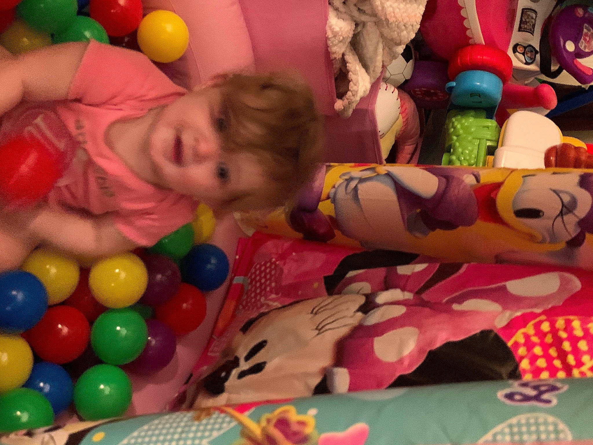 Fiona is registered to the contest to win money with this photo: baby, baby_playing_with_toys, baby_products, baby_toys, ball_pit, child, fun, person, play, product, room, textile, toddler, toy