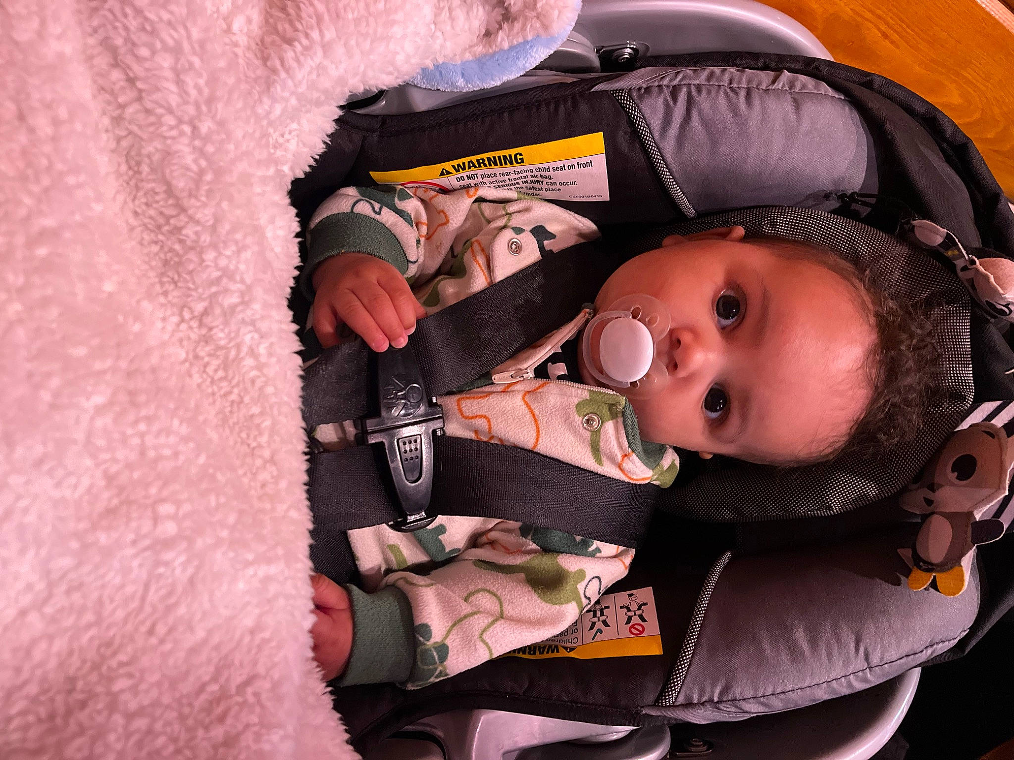 Zander joined the competition — help win amazing prizes! auto_part, baby, baby_carriage, baby_products, baby_safety, baby_toddler_clothing, bag, baggage, car_seat, cheek, child, comfort, pattern, person, personal_protective_equipment, sitting, sleeve, surprise, toddler
