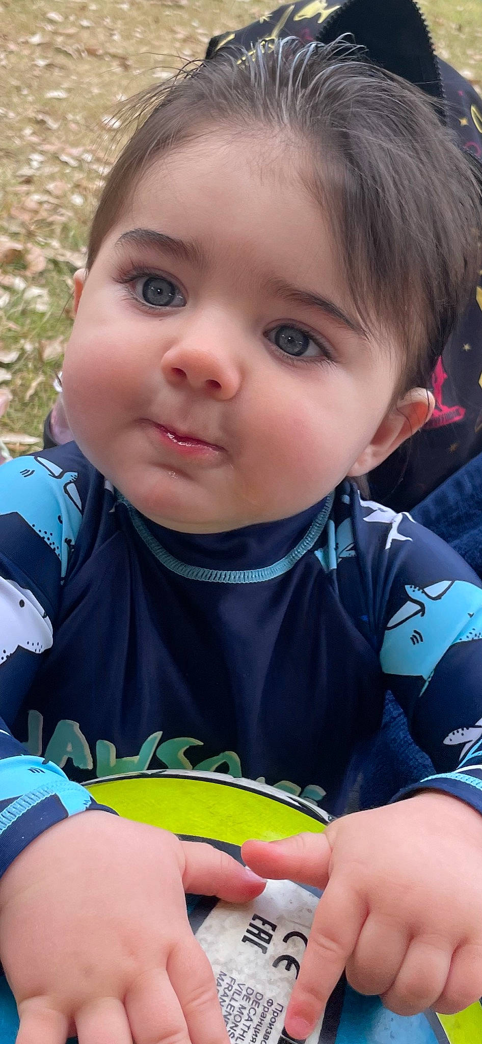 Charlie joined the competition — help win amazing prizes! baby_toddler_clothing, cheek, child, chin, cool, eyebrow, eyelash, face, finger, fun, grass, happy, head, iris, lip, mouth, nose, person, skin, sleeve
