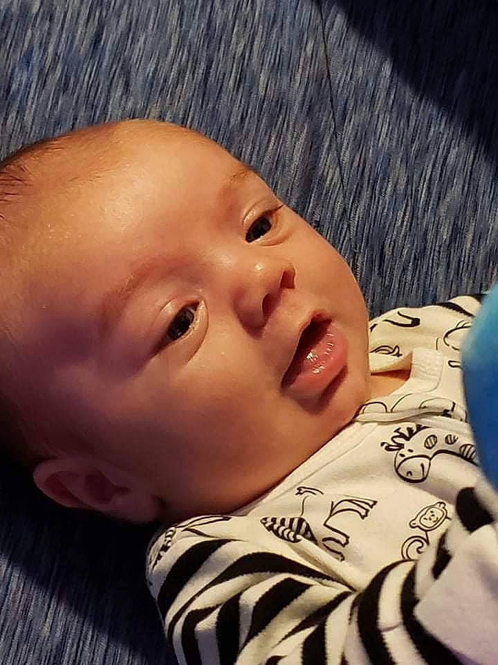 Aydan joined the competition — help win amazing prizes! baby, cheek, child, chin, close_up, eye, eyebrow, eyelash, facial_expression, forehead, hair, happy, head, iris, lip, mouth, nose, person, skin, sleeve