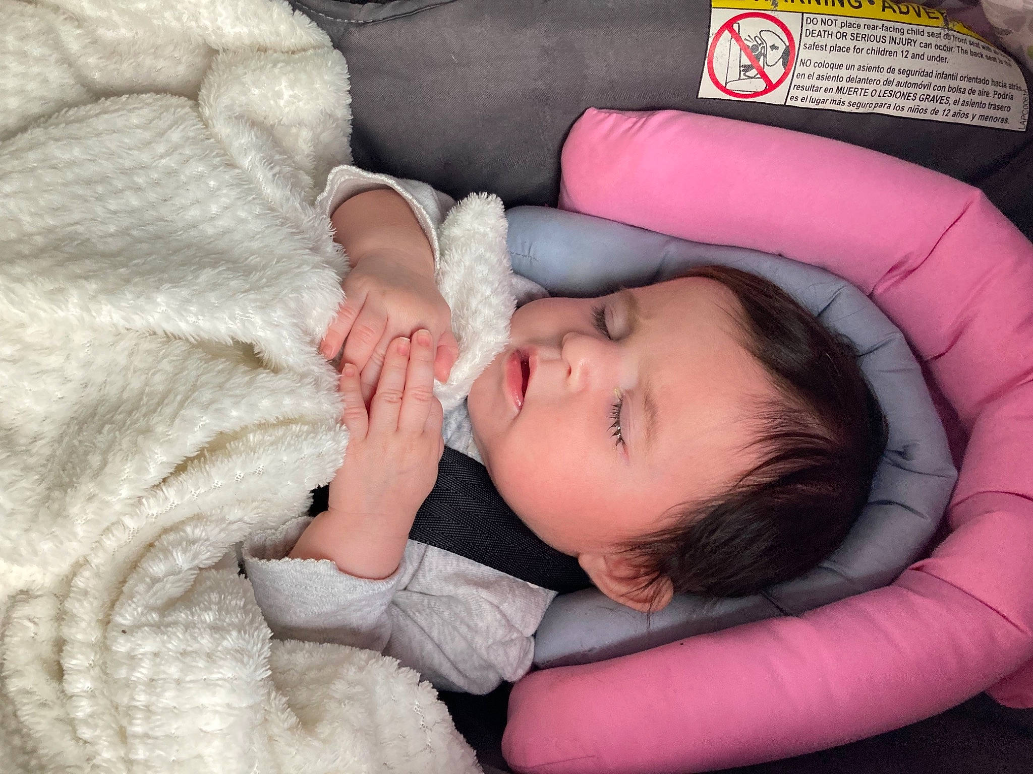 Esmeé joined the competition — help win amazing prizes! baby, baby_products, baby_toddler_clothing, cheek, child, chin, comfort, eyelash, gesture, grass, iris, lip, mouth, nail, nose, pattern, person, pink, skin, sleeve