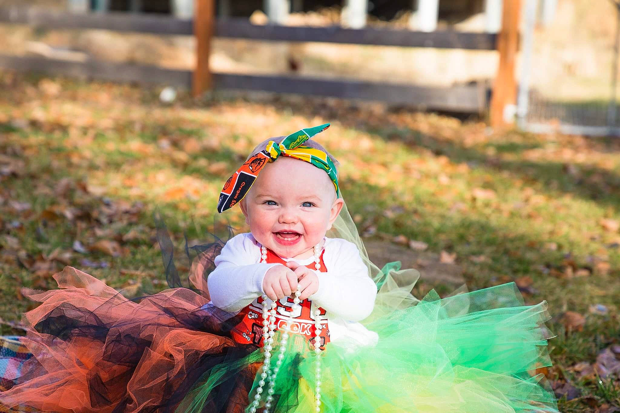 Amelia joined the competition — help win amazing prizes! baby, baby_toddler_clothing, ballet_tutu, child, costume, hair_accessory, happy, joy, leaf, person, photography, portrait_photography, smile, toddler