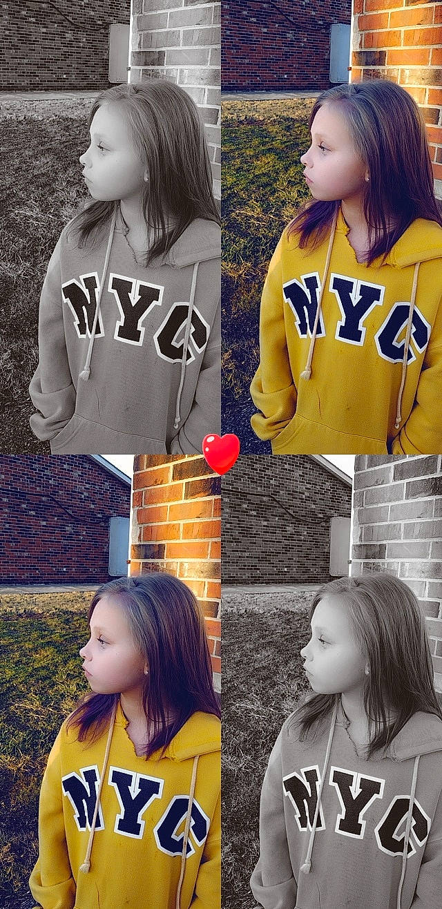 Adelynn is registered to the contest to win money with this photo: cool, facial_expression, fashion, font, gesture, hair, hairstyle, human, jersey, joint, neck, orange, outerwear, people, person, photograph, red, sleeve, t_shirt, white