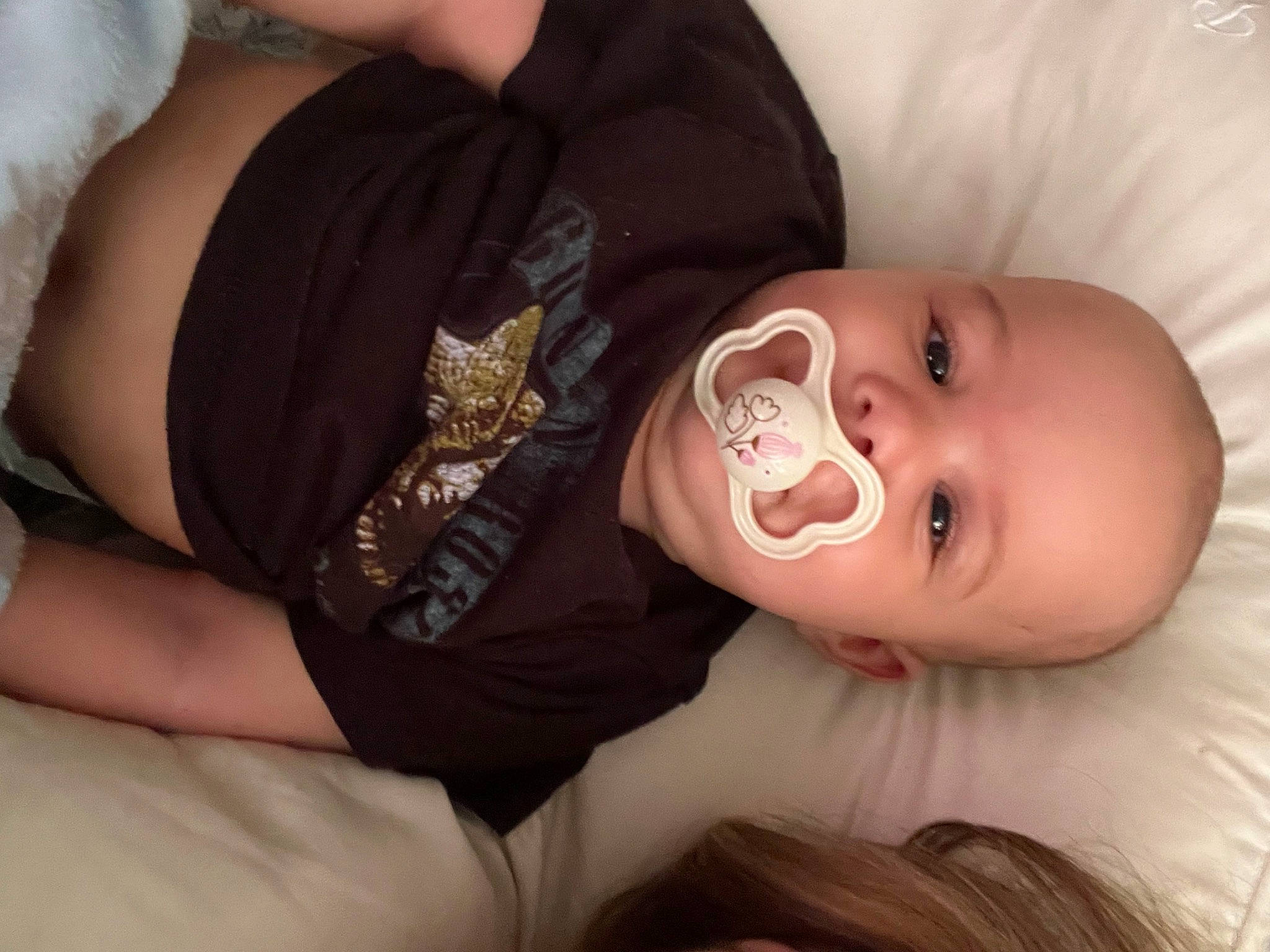 Elliana joined the competition — help win amazing prizes! baby_toddler_clothing, cheek, comfort, ear, eye, eyebrow, eyelash, finger, flash_photography, gesture, happy, hat, lip, mammal, mouth, neck, nose, person, skin, sleeve