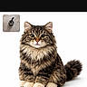 Ratty is registered to the contest to win money with this photo: adorable, animal, cat, cute, domestic_cat, feline, fluffy, funny, isolated, looking_at_camera, pet, plush_feet, portrait, sitting, small_inset, soft_fur, studio, tabby, website_text, white_background