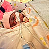 Alma joined the competition — help win amazing prizes! baby, bed, blanket, child, closeup, colorful, cozy, cute, face, hat, healthcare, hospital, infant, medical_tubes, newborn, patient, patterned_blanket, pink_bow, resting, sleeping
