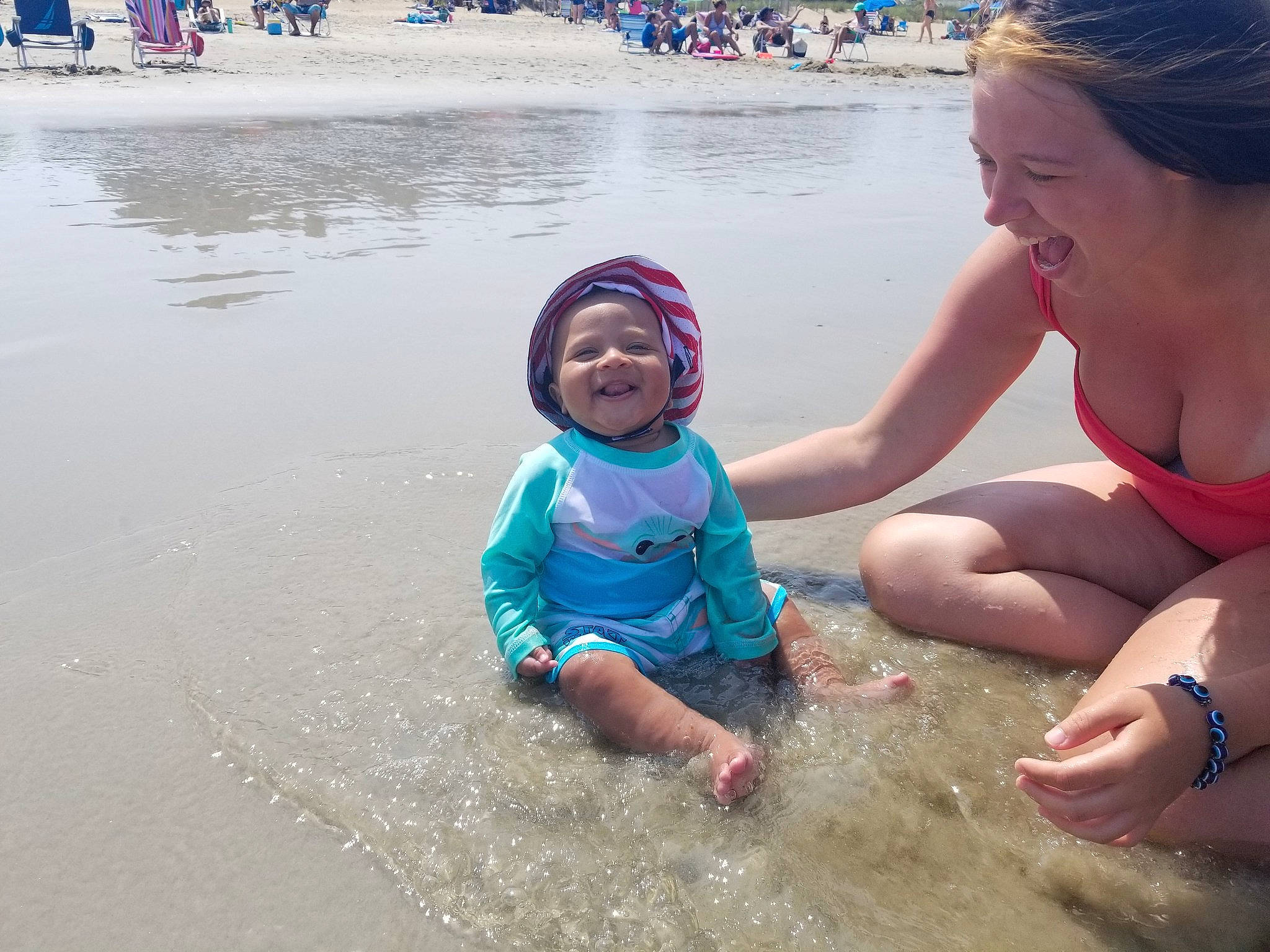 Roman joined the competition — help win amazing prizes! bathing, beach, child, face, fun, happy, hat, head, headwear, human, joy, leisure, mouth, people_on_beach, person, personal_protective_equipment, recreation, sand, smile, summer