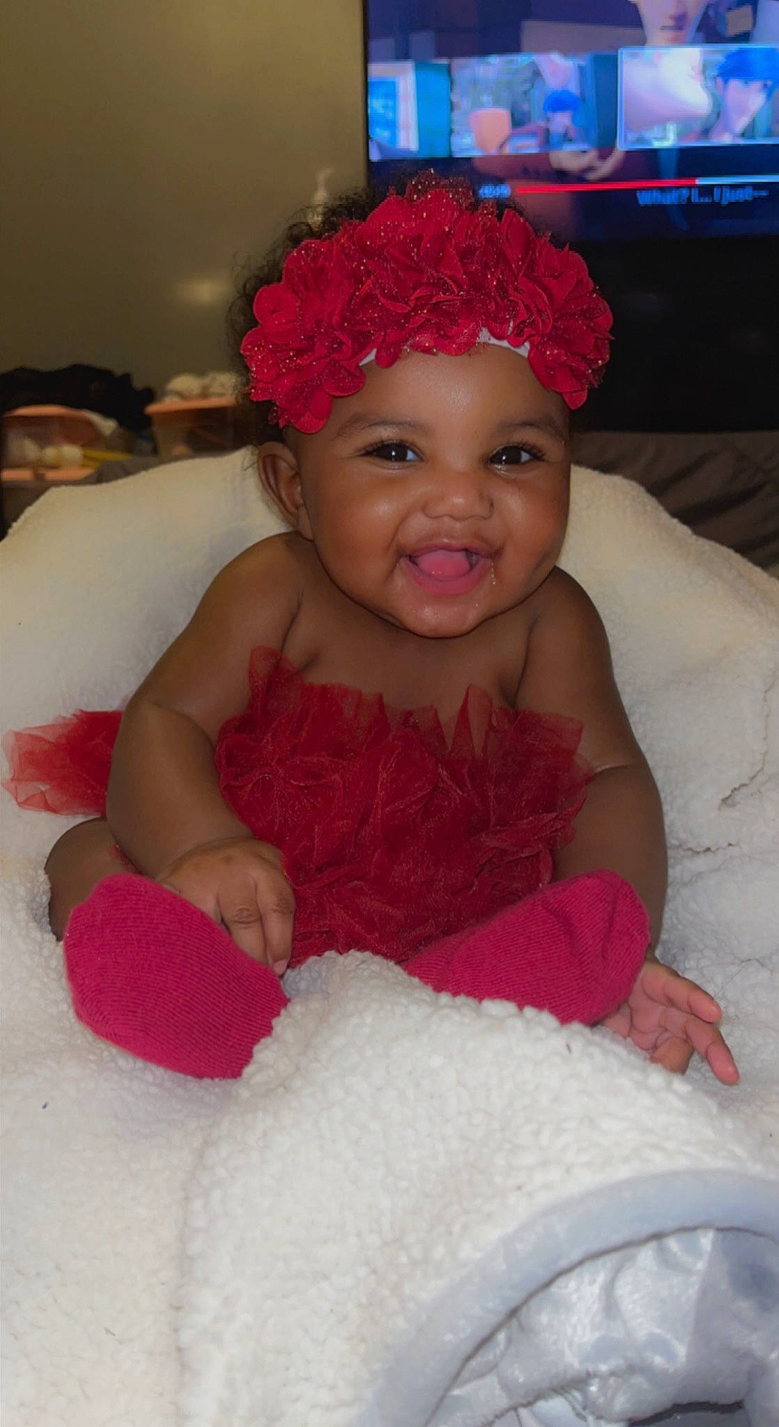 Jaliyah joined the competition — help win amazing prizes! baby, baby_toddler_clothing, cap, cheek, chin, comfort, event, eye, fun, happy, headgear, headwear, iris, joy, magenta, people, person, pink, red, skin