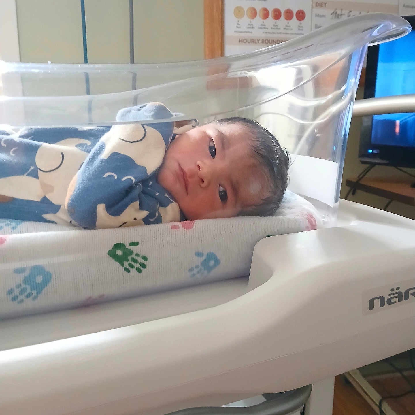 Cillian joined the competition — help win amazing prizes! architecture, baby, bed, building, computerhardware, crib, cushion, electronics, face, furniture, hardware, head, hospital, infantbed, monitor, newborn, person, photography, portrait, screen