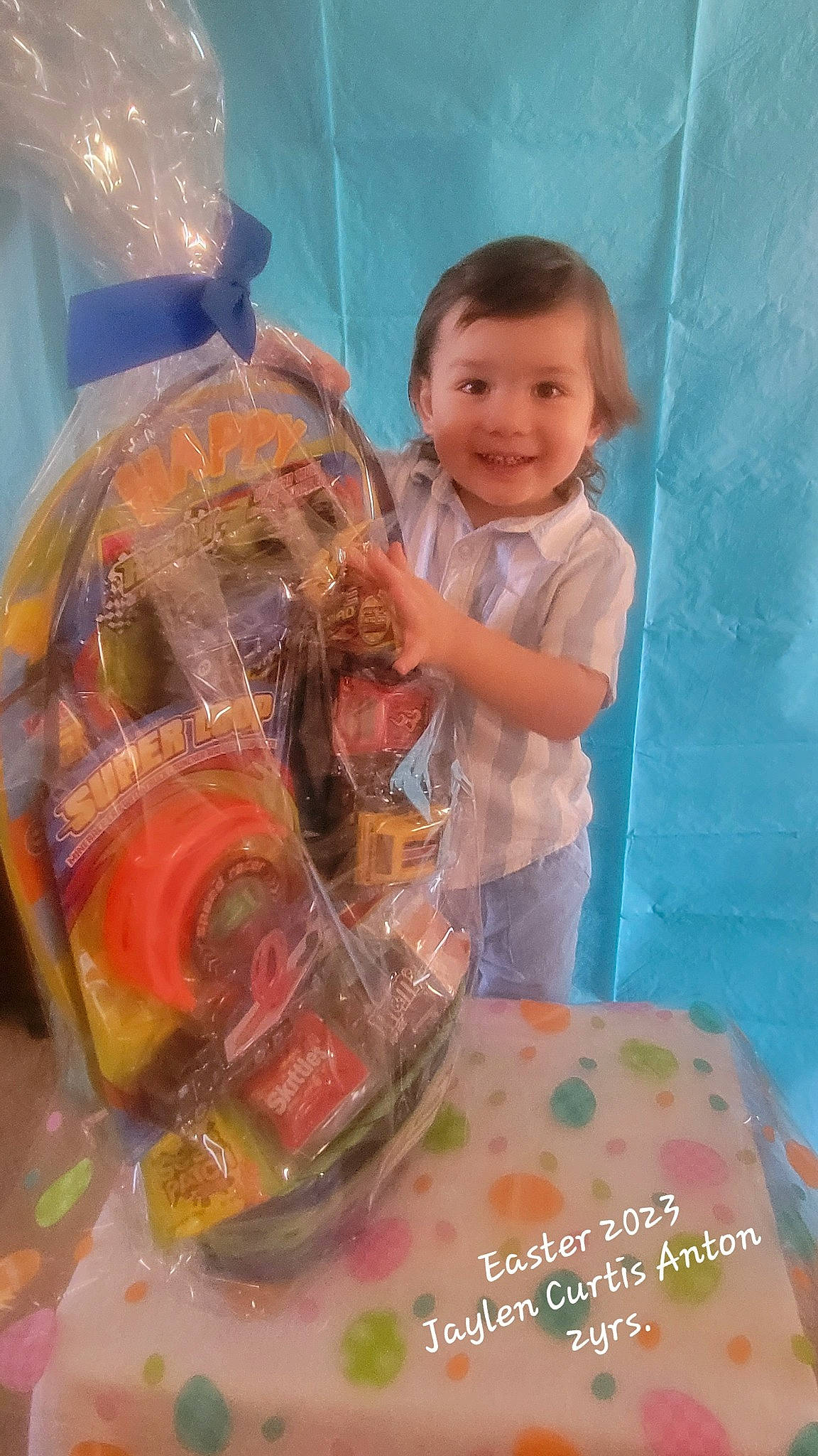 Jaylen is registered to the contest to win money with this photo: baby_products, baby_toddler_clothing, baby_toys, child, event, fun, glass, happy, joy, leisure, pattern, person, plastic, play, product, room, smile, textile, toddler, toy