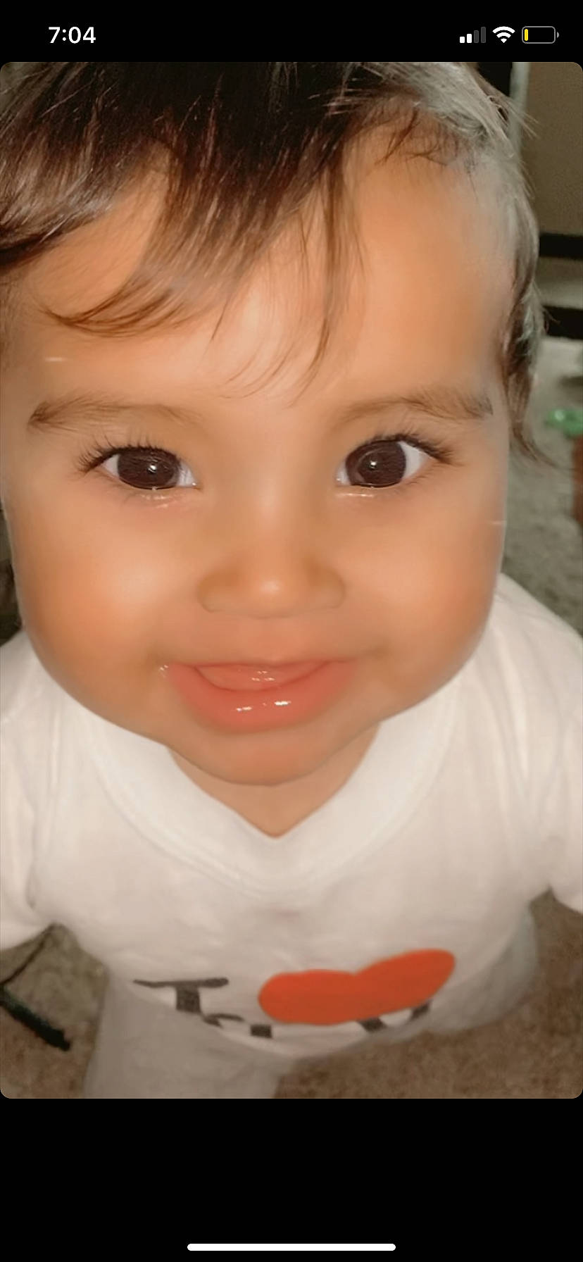 Lailah joined the competition — help win amazing prizes! baby, cheek, child, chin, close_up, ear, eye, eyebrow, eyelash, face, facial_expression, forehead, head, iris, joy, lip, mouth, nose, person, skin