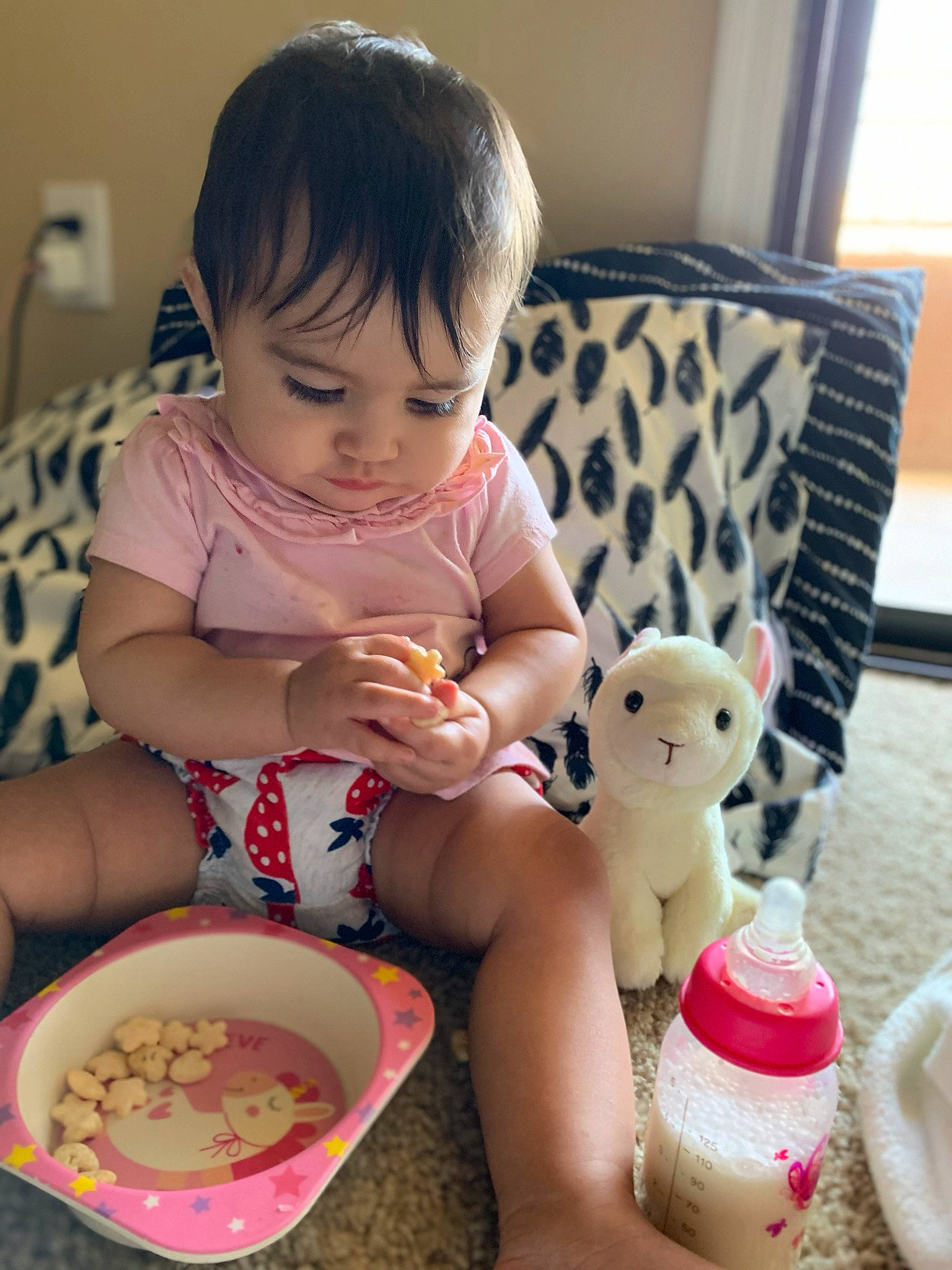 Lailah is registered to the contest to win money with this photo: baby, baby_food, child, comfort_food, eating, food, person, play, skin, sweetness, tableware, toddler