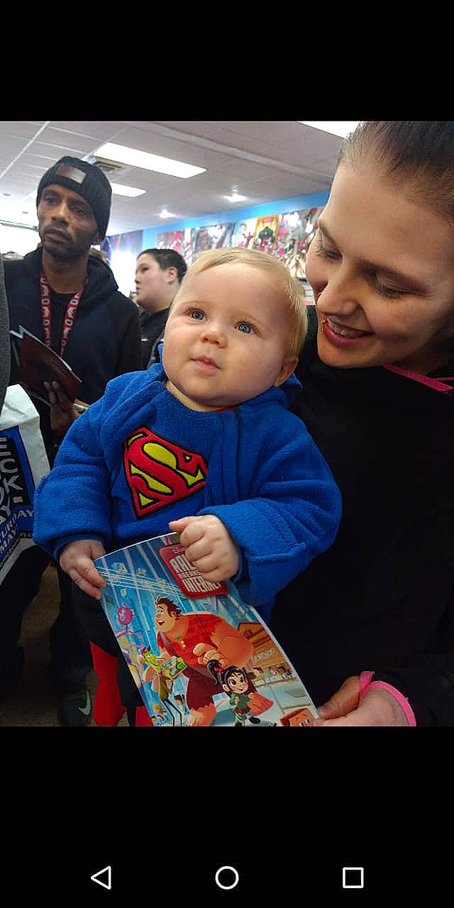 Jericho joined the competition — help win amazing prizes! baby, child, fictional_character, headwear, justice_league, people, person, smile, superhero, superman, toddler