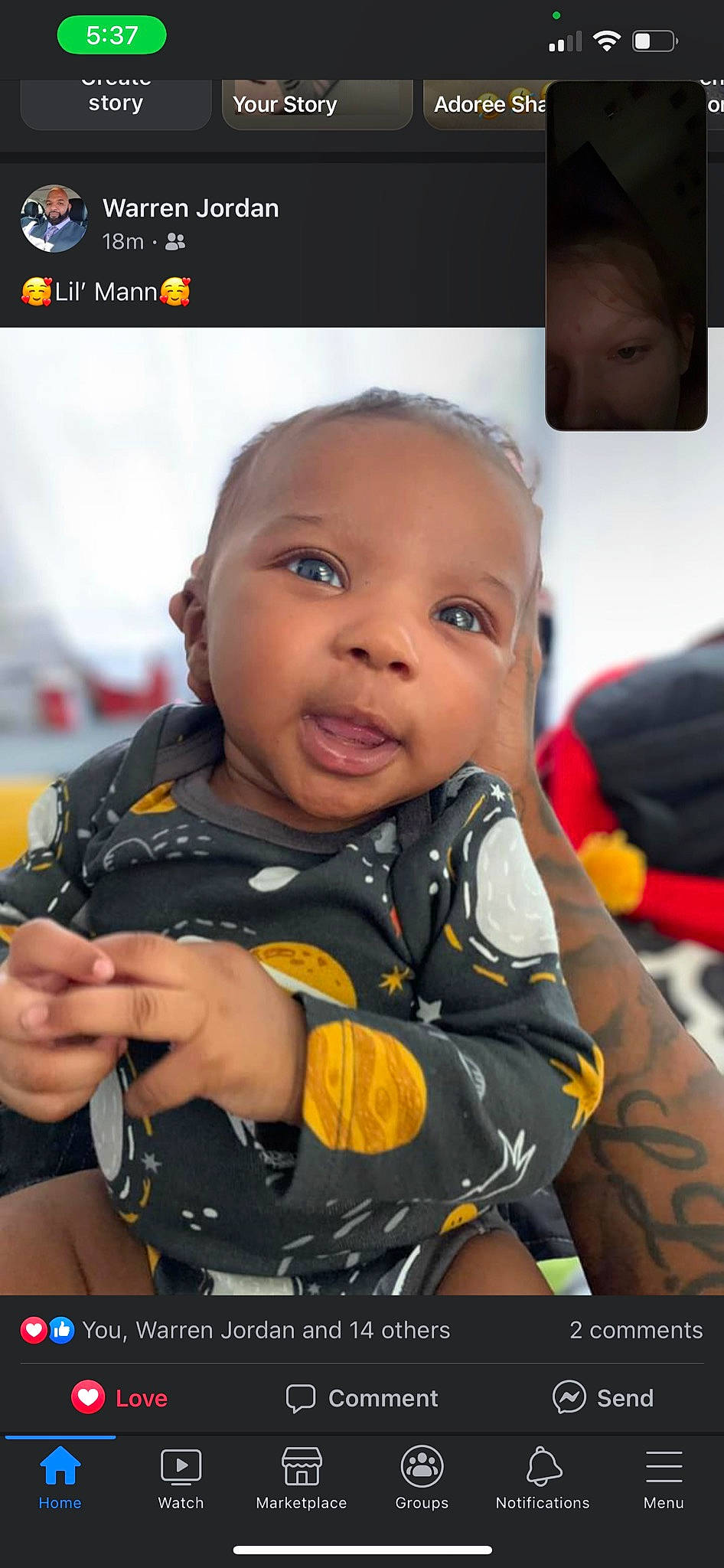 Nehemiah joined the competition — help win amazing prizes! baby, baby_products, child, display_device, flash_photography, fun, gadget, gesture, happy, multimedia, person, photo_caption, selfie, sitting, skin, sleeve, smile, snapshot, t_shirt, thumb