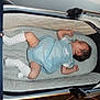 William joined the competition — help win amazing prizes! baby, sleeping, bassinet, pacifier, blue_outfit, white_socks, infant, curly_hair, cozy, quilted, sleep, child, bed, resting, cute, small, indoor, person, baby_clothes, peaceful