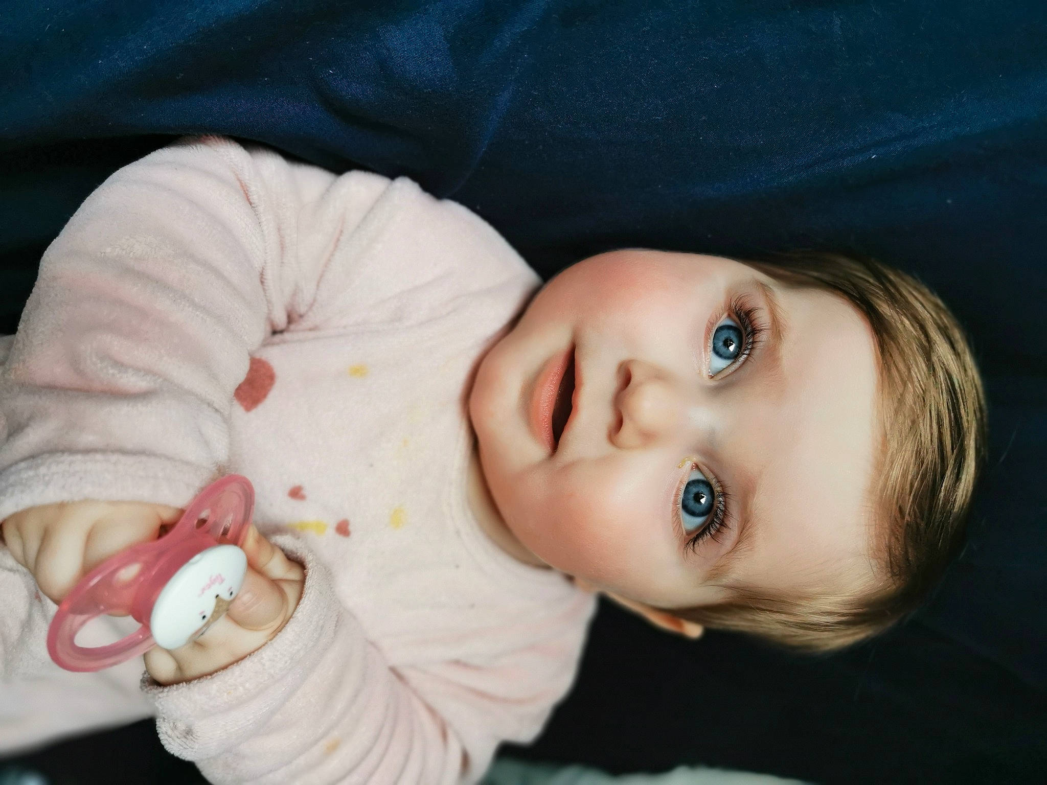 Paloma a rejoint le concours — aidez-le/la à gagner de superbes lots ! baby, baby_toddler_clothing, brown_hair, cheek, child, chin, doll, eyelash, flash_photography, fur, iris, lip, mouth, nose, person, portrait_photography, skin, sleeve, toddler, toy