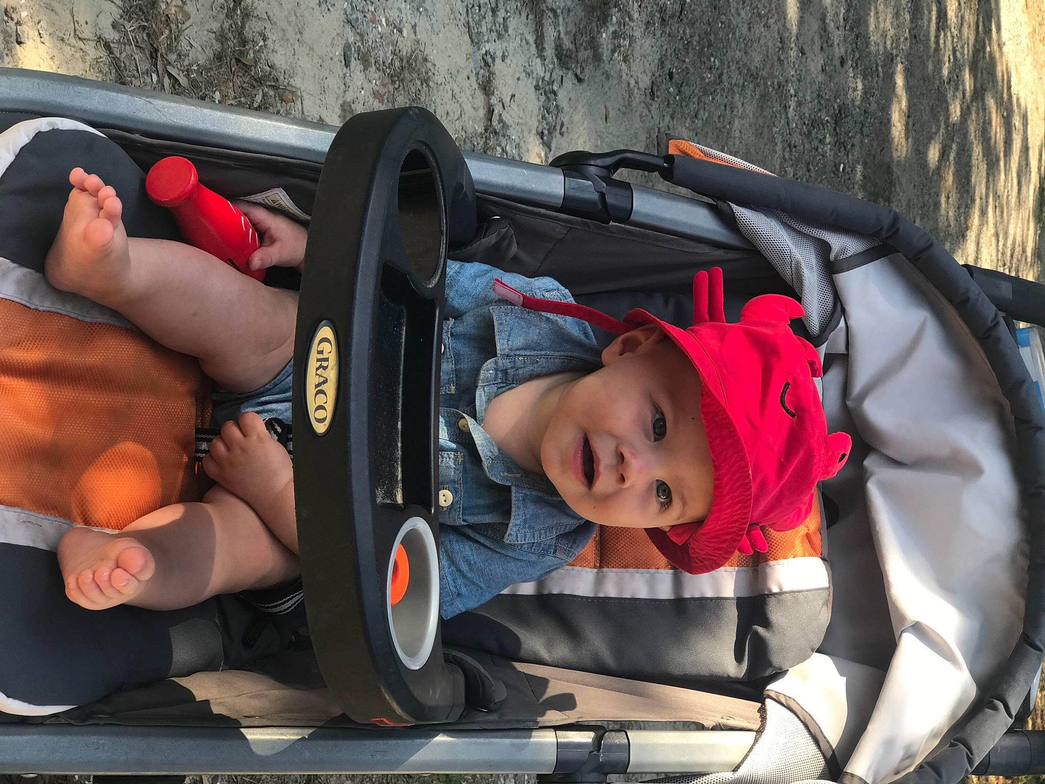 Sasha joined the competition — help win amazing prizes! auto_part, baby, baby_carriage, baby_products, bag, car_seat, carmine, child, comfort, headwear, human_leg, leisure, mode_of_transport, motor_vehicle, person, personal_protective_equipment, product, recreation, sitting, toddler