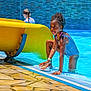 Jhaëlys participe au concours pour gagner de l'argent avec cette photo : blue, bright, child, daylight, fun, happy, leisure, outdoor, person, playing, pool, recreation, skin, splashing, summer, swimsuit, water, water_slide, wet, yellow
