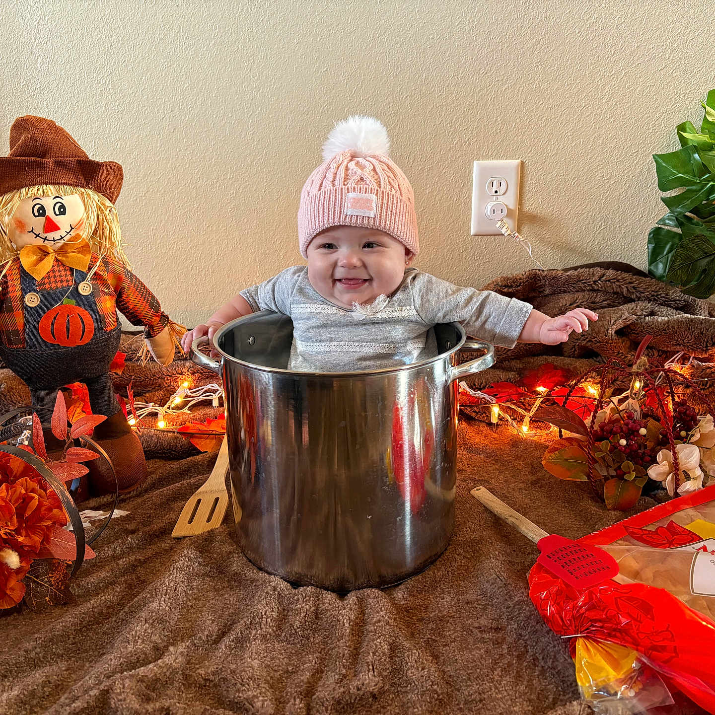 Emberly joined the competition — help win amazing prizes! baby, cap, clothing, cookingpot, cookware, costume, device, dish, face, food, hat, head, meal, person, photography, portrait, pot, shovel, sweets, tool