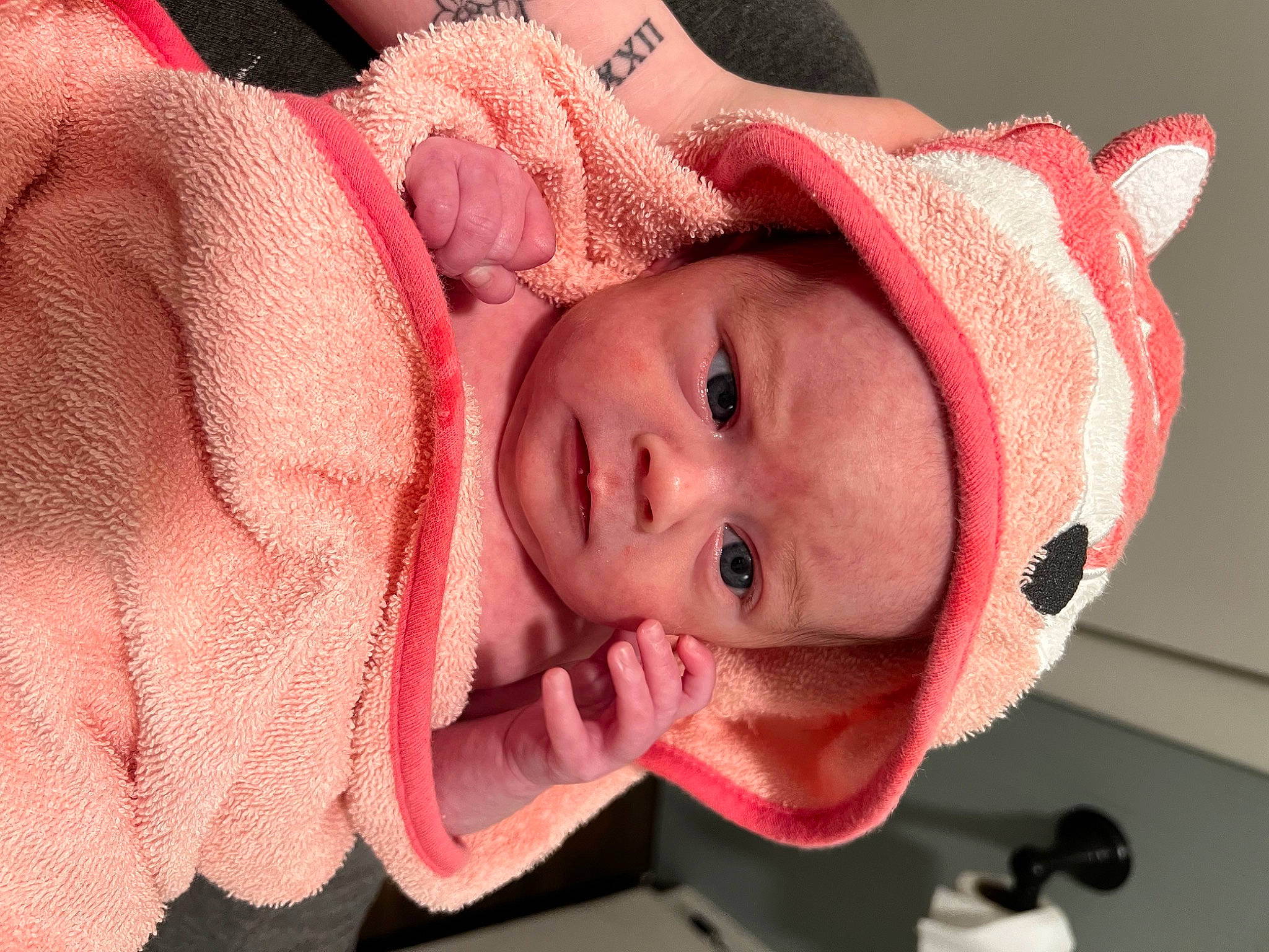 Alma is registered to the contest to win money with this photo: baby, baby_products, baby_toddler_clothing, carmine, cheek, child, chin, comfort, eye, eyelash, headgear, headwear, iris, lip, mouth, nose, person, pink, skin, sleeve