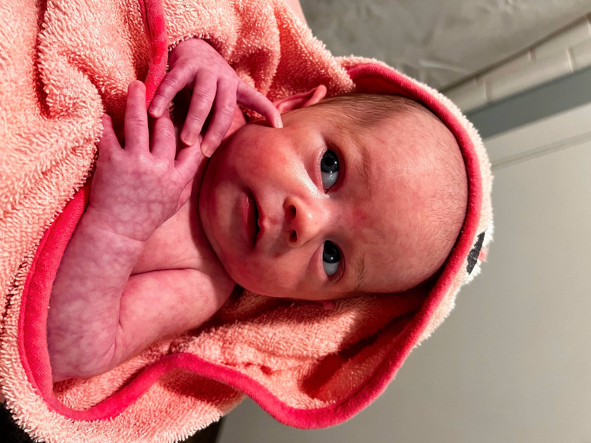 Alma joined the competition — help win amazing prizes! baby, baby_toddler_clothing, cheek, child, close_up, comfort, ear, eyelash, finger, flesh, happy, linens, lip, mouth, neck, nose, person, pink, portrait_photography, skin