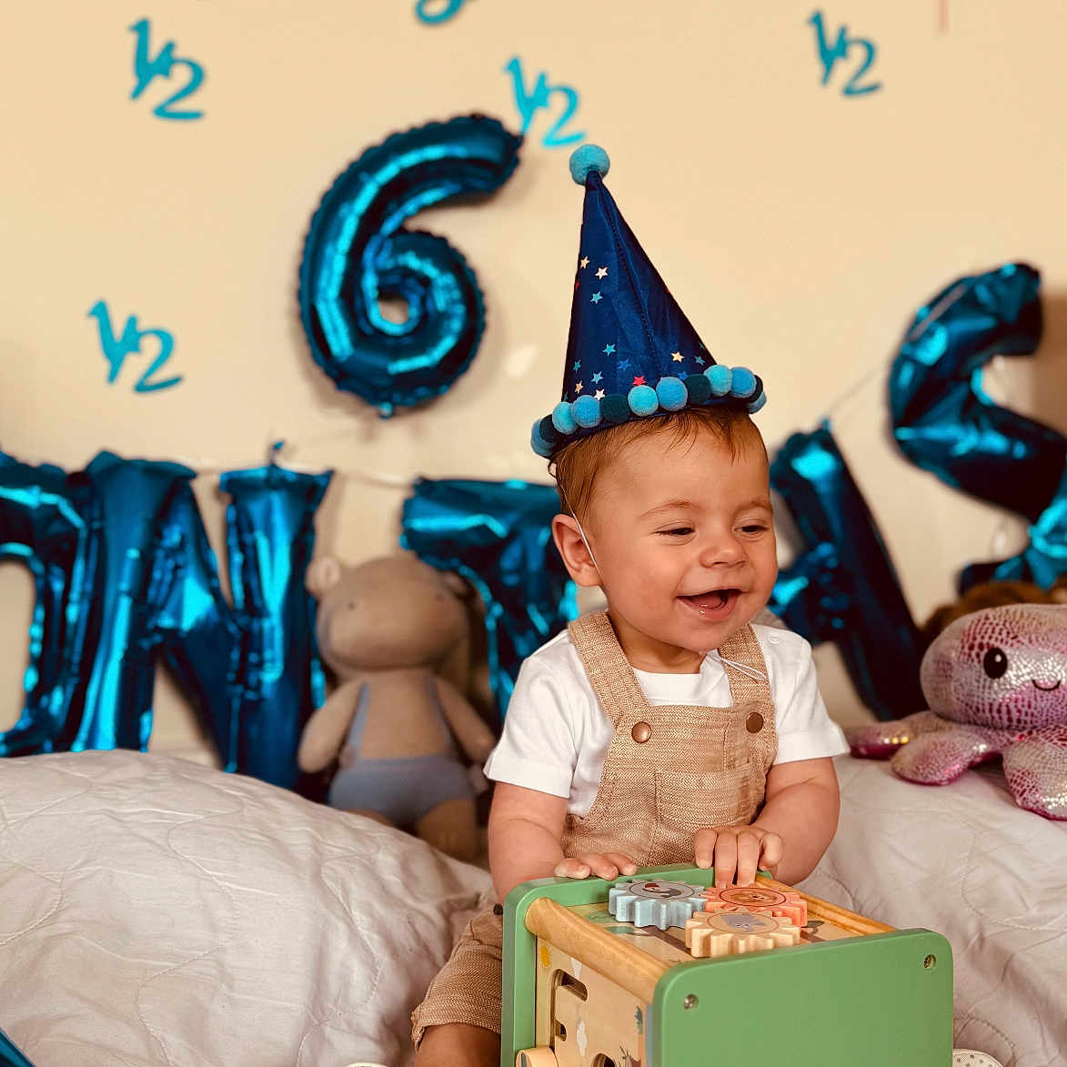 Mateo joined the competition — help win amazing prizes! accessories, baby, bag, birthdaycake, cake, clothing, couch, cream, dessert, face, food, furniture, handbag, hat, head, partyhat, people, person, photography, portrait