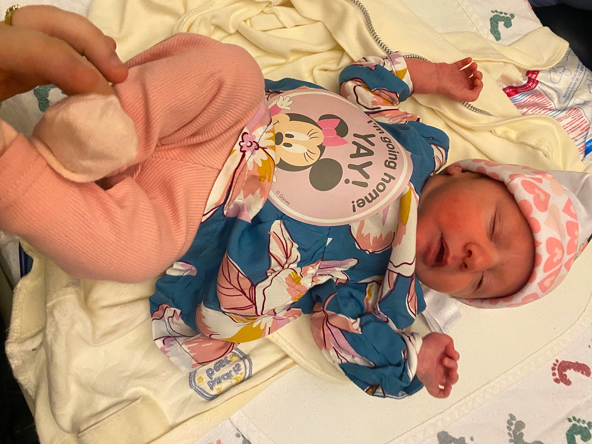 Emmalyn is registered to the contest to win money with this photo: art, baby, baby_products, baby_sleeping, baby_toddler_clothing, bedtime, cheek, child, comfort, finger, headwear, linens, nap, pattern, person, room, service, skin, sleep, sleeve