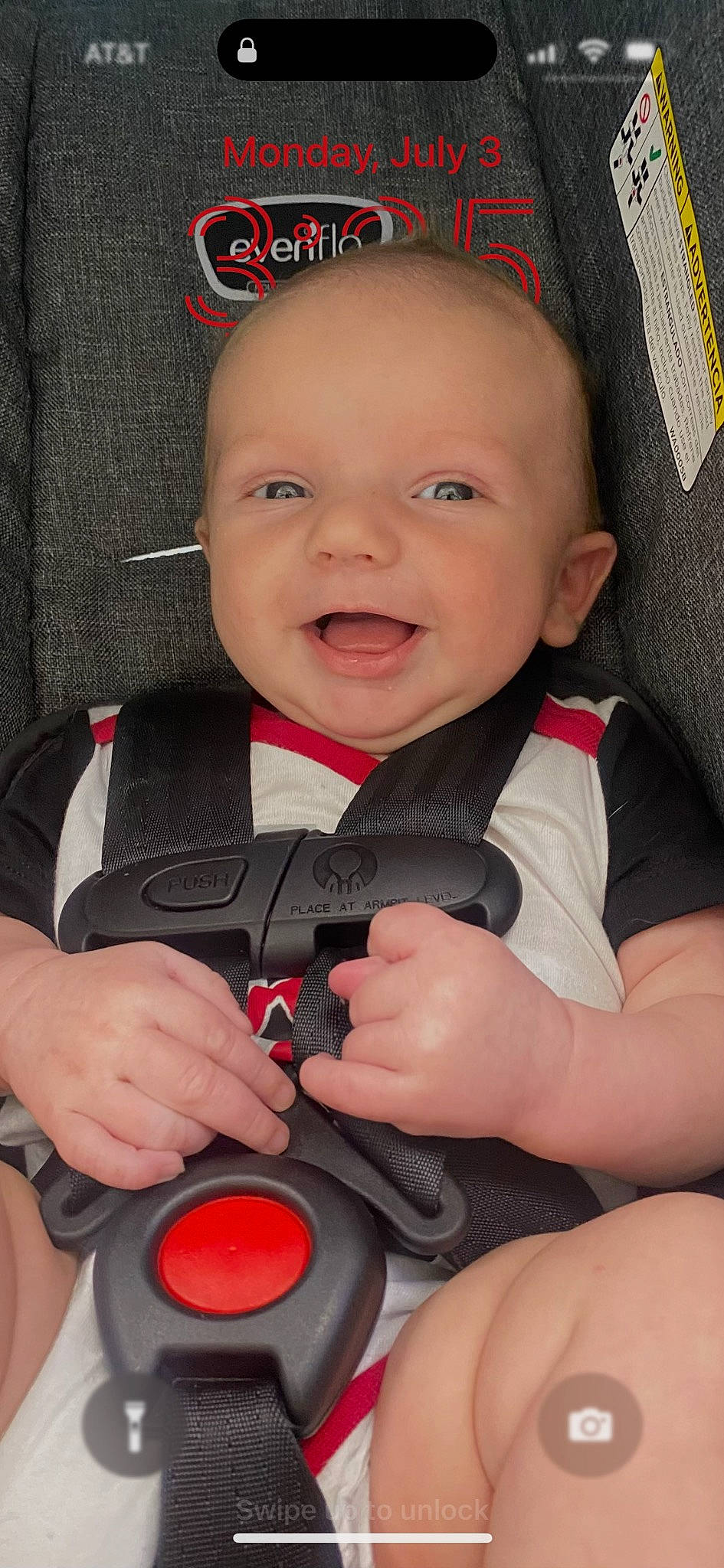 Kaysen is registered to the contest to win money with this photo: baby, baby_carriage, baby_in_car_seat, baby_products, baby_safety, baby_toddler_clothing, carmine, cheek, child, comfort, eye, finger, hand, happy, nail, person, red, skin, smile, thumb