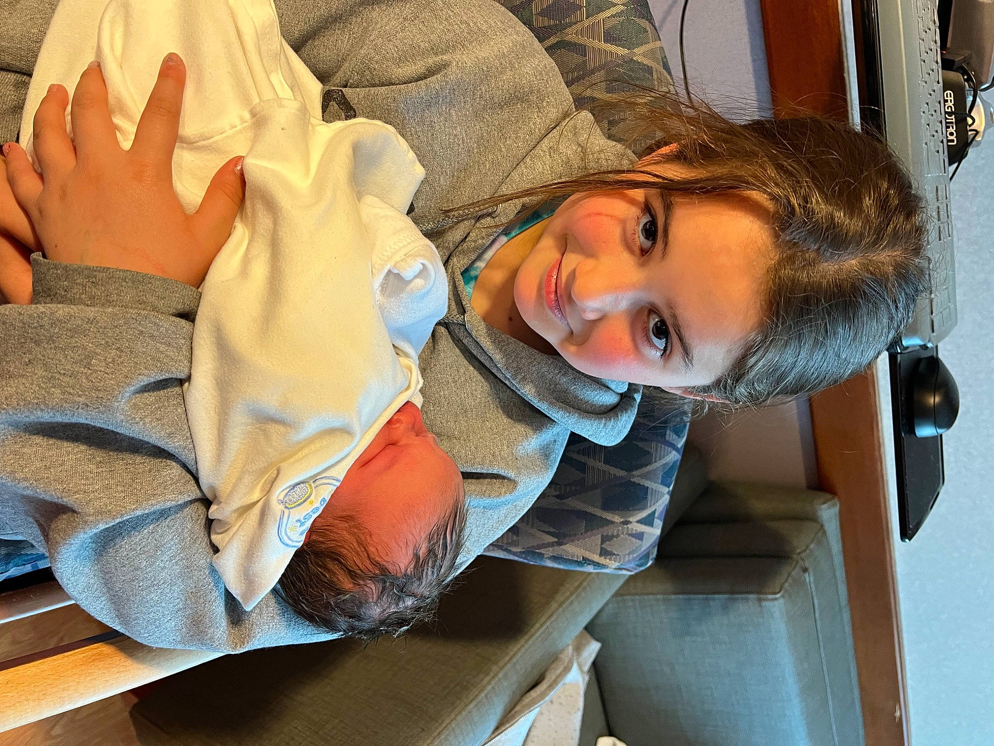 Victoria joined the competition — help win amazing prizes! child, comfort, elbow, eyewear, gesture, happy, joint, joy, mouth, person, room, sitting, smile, tie, wrist