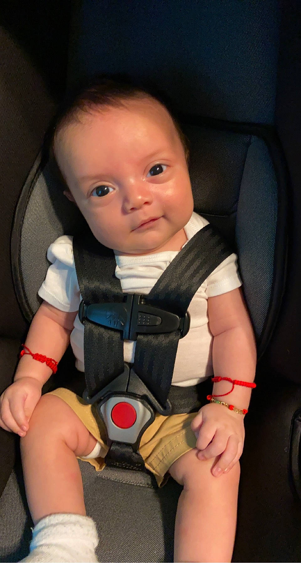Damian joined the competition — help win amazing prizes! auto_part, baby, baby_carriage, baby_products, baby_toddler_clothing, car_seat, cheek, child, comfort, eye, flash_photography, human_leg, knee, leg, person, personal_protective_equipment, seat_belt, sitting, skin, thigh