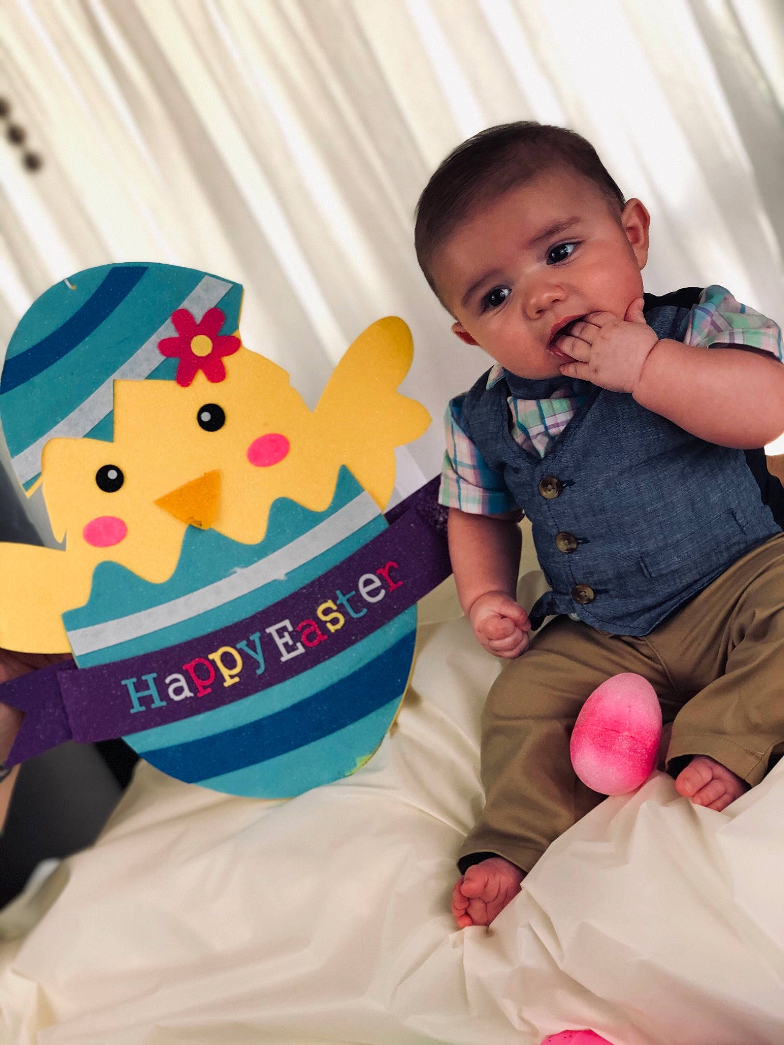 Jaxston joined the competition — help win amazing prizes! baby, birthday, cheek, child, happy, party, person, pink, play, room, skin, smile, toddler, vacation