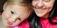 Gracelynn joined the competition — help win amazing prizes! affection, child, closeup, eyes, face, hair, happy, human, indoor, person, pink_clothing, playful, portrait, red_shirt, selfie, skin, smiling, toddler, tongue_out, woman