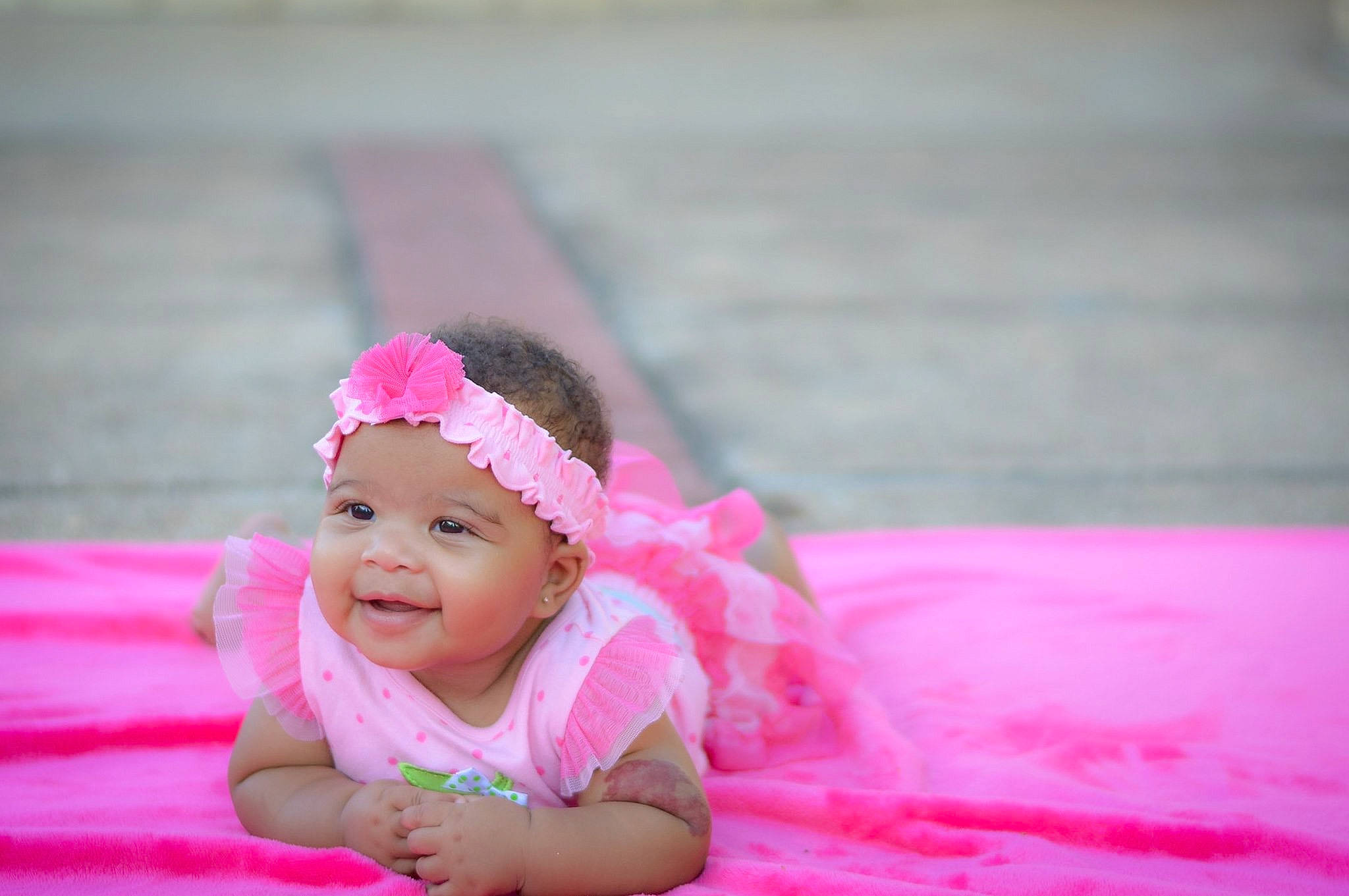 Armoni joined the competition — help win amazing prizes! baby, cheek, child, face, fashion_accessory, fun, hair_accessory, happy, head, headgear, joy, magenta, person, photograph, photography, pink, play, skin, smile, snapshot