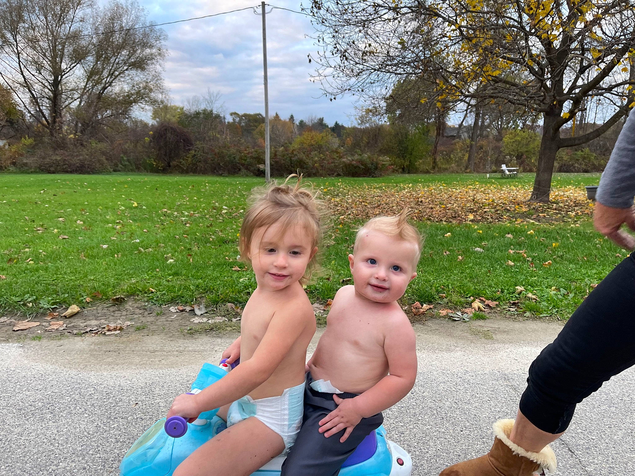 Levi is registered to the contest to win money with this photo: baby, child, cloud, event, fun, grass, happy, joy, lawn, leaf, leisure, people_in_nature, person, plant, recreation, sky, smile, spring, swimwear, toddler