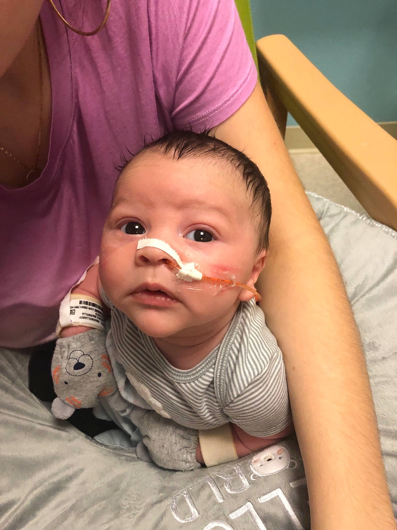 Keegan joined the competition — help win amazing prizes! arm, baby, birth, cheek, child, daughter, ear, eye, face, finger, forehead, head, neck, nose, person, pink, skin, toddler