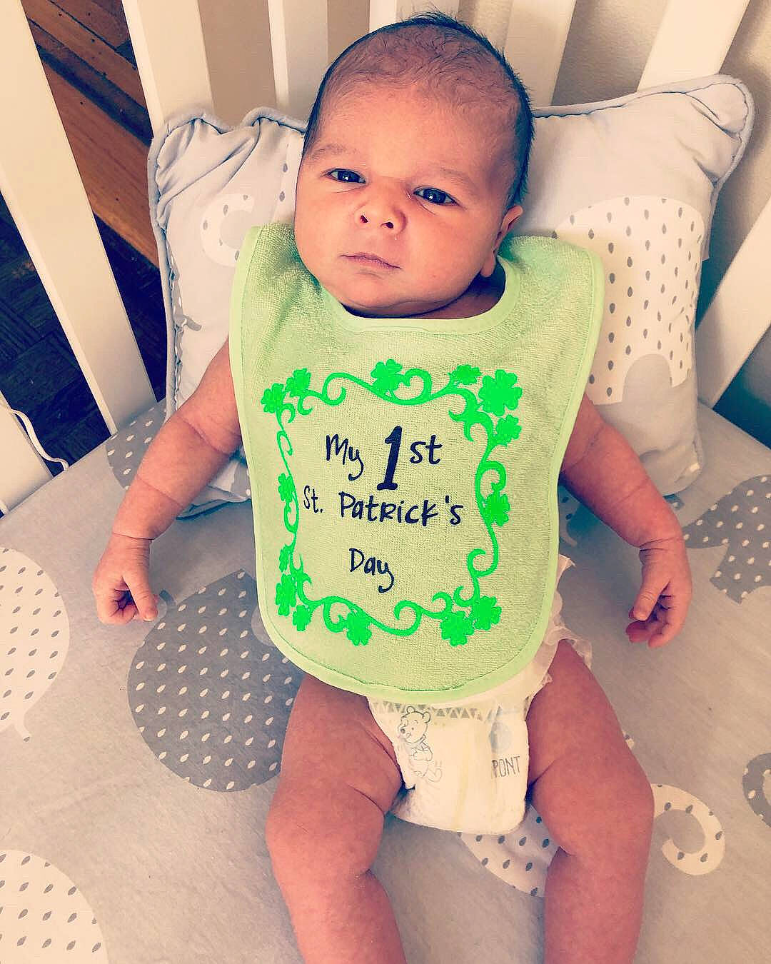 Howie joined the competition — help win amazing prizes! baby, baby_products, baby_toddler_clothing, child, cool, face, green, happy, head, pattern, person, product, skin, sleeve, smile, t_shirt, toddler