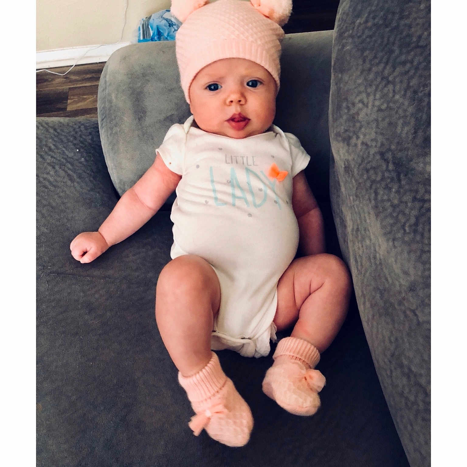 Emberleigh joined the competition — help win amazing prizes! child, headgear, headwear, infant, person, product, toddler