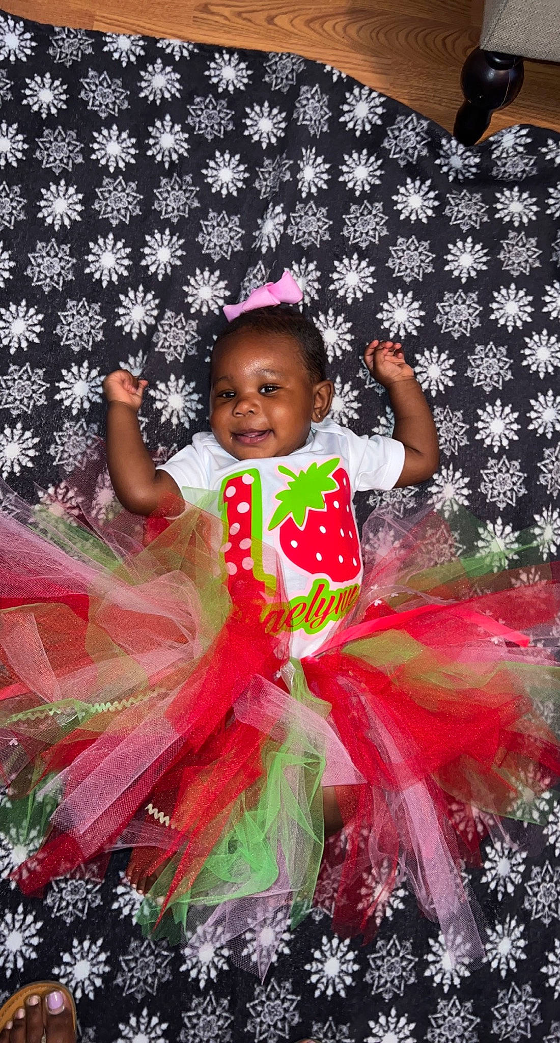 Raelynn is registered to the contest to win money with this photo: baby_toddler_clothing, ballet_tutu, child, dress, event, facial_expression, flash_photography, fun, happy, holiday, joy, magenta, pattern, people_in_nature, person, photograph, pink, smile, snapshot, textile