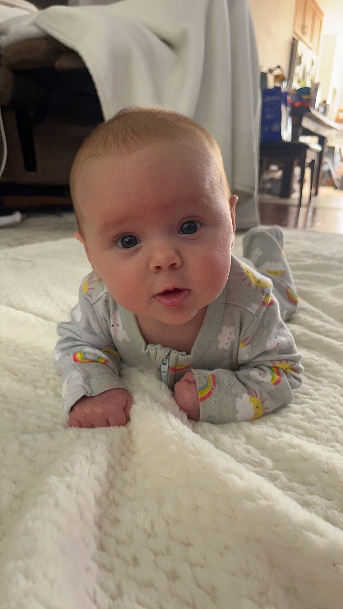 Averee joined the competition — help win amazing prizes! baby, baby_toddler_clothing, chair, cheek, child, chin, comfort, eye, eyebrow, floor, flooring, hand, head, iris, nose, person, skin, sleeve, smile, toddler