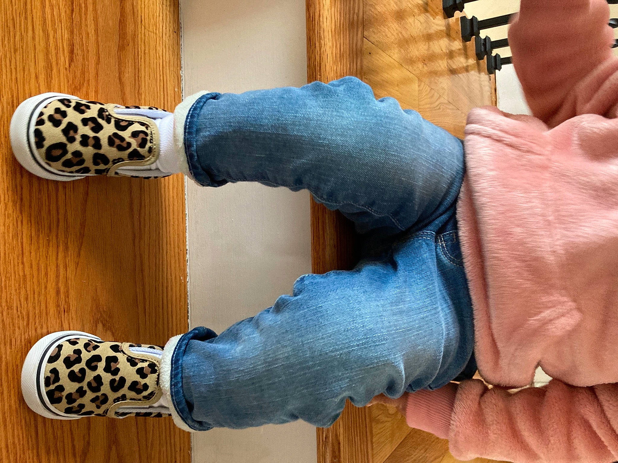 Braelynn Mia joined the competition — help win amazing prizes! black, blue, cool, denim, finger, flooring, gesture, hand, joint, knee, leg, nail, outerwear, product, street_fashion, textile, thumb, walking_shoe, wood, wrist