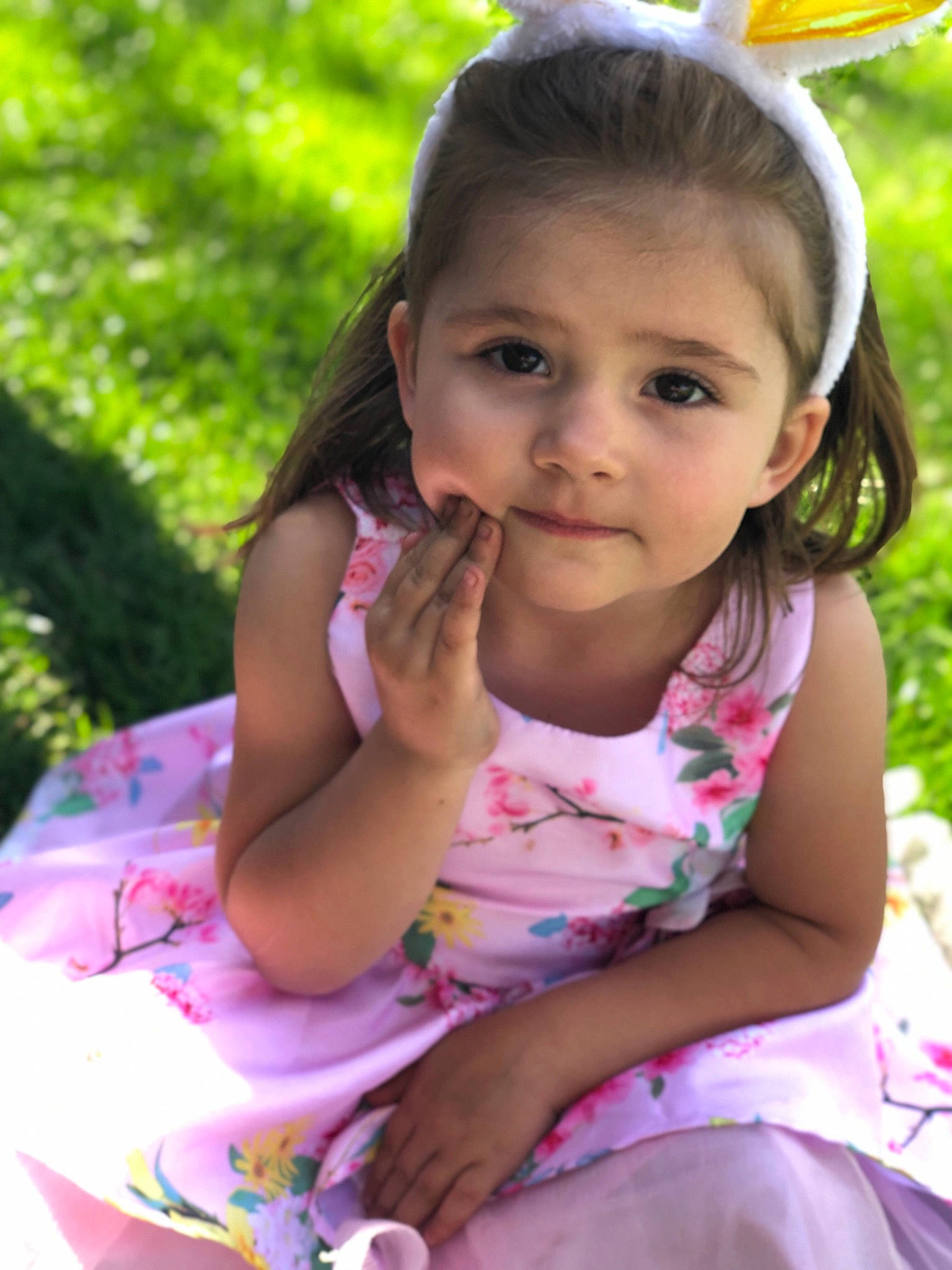 Temperance is registered to the contest to win money with this photo: cheek, child, daughter, face, happy, person, pink, play, skin, smile, summer, toddler