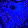 newborn, baby, hospital, crib, blanket, pacifier, medical_equipment, blue_light, infant, bed, striped_blanket, device, healthcare, sleeping, neonatal, closeup, person, indoors, resting, care