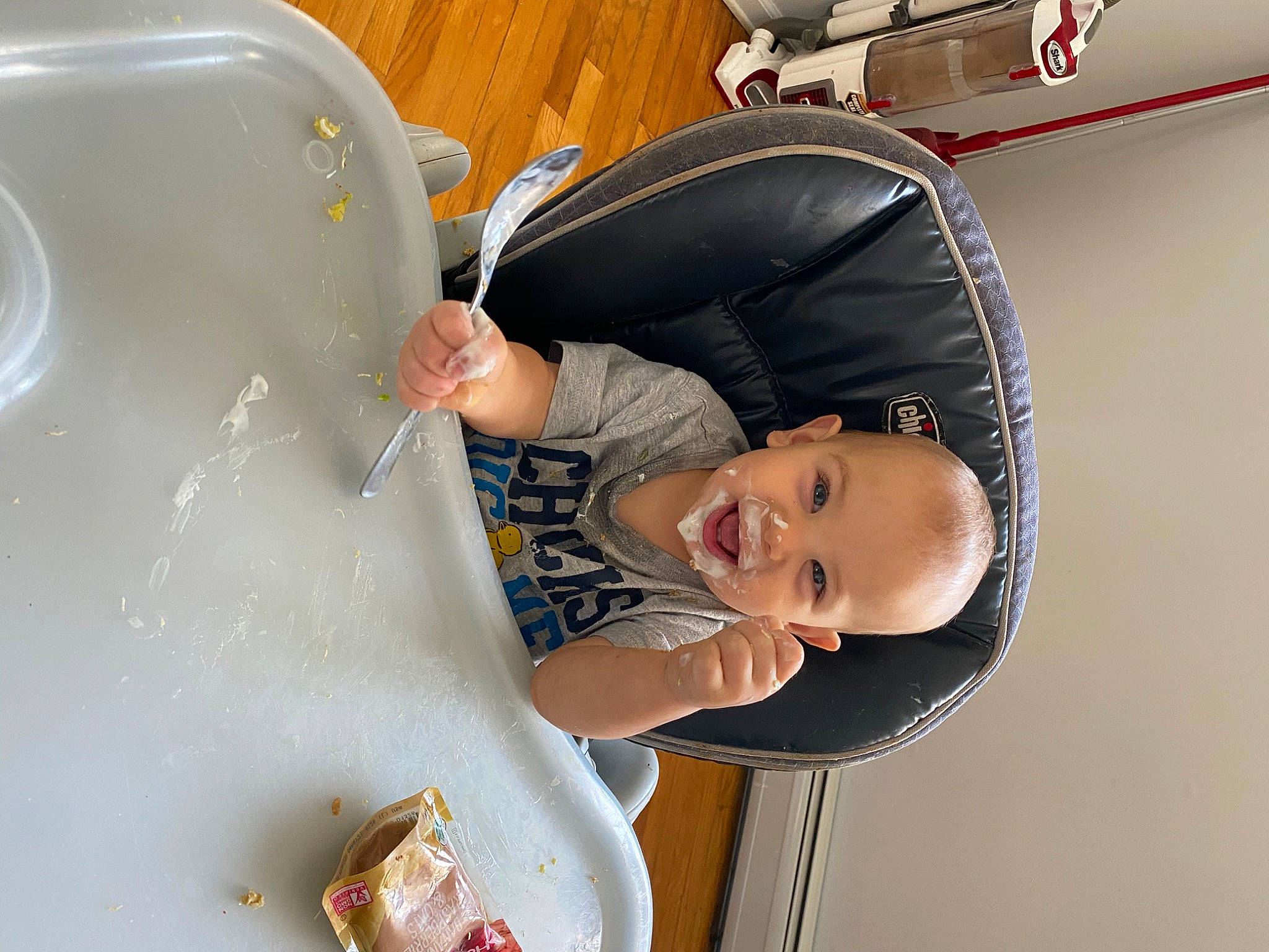 Maverick joined the competition — help win amazing prizes! baby, baby_products, bathing, child, comfort, comfort_food, cooking, cuisine, food, fun, hat, person, plastic, room, toddler