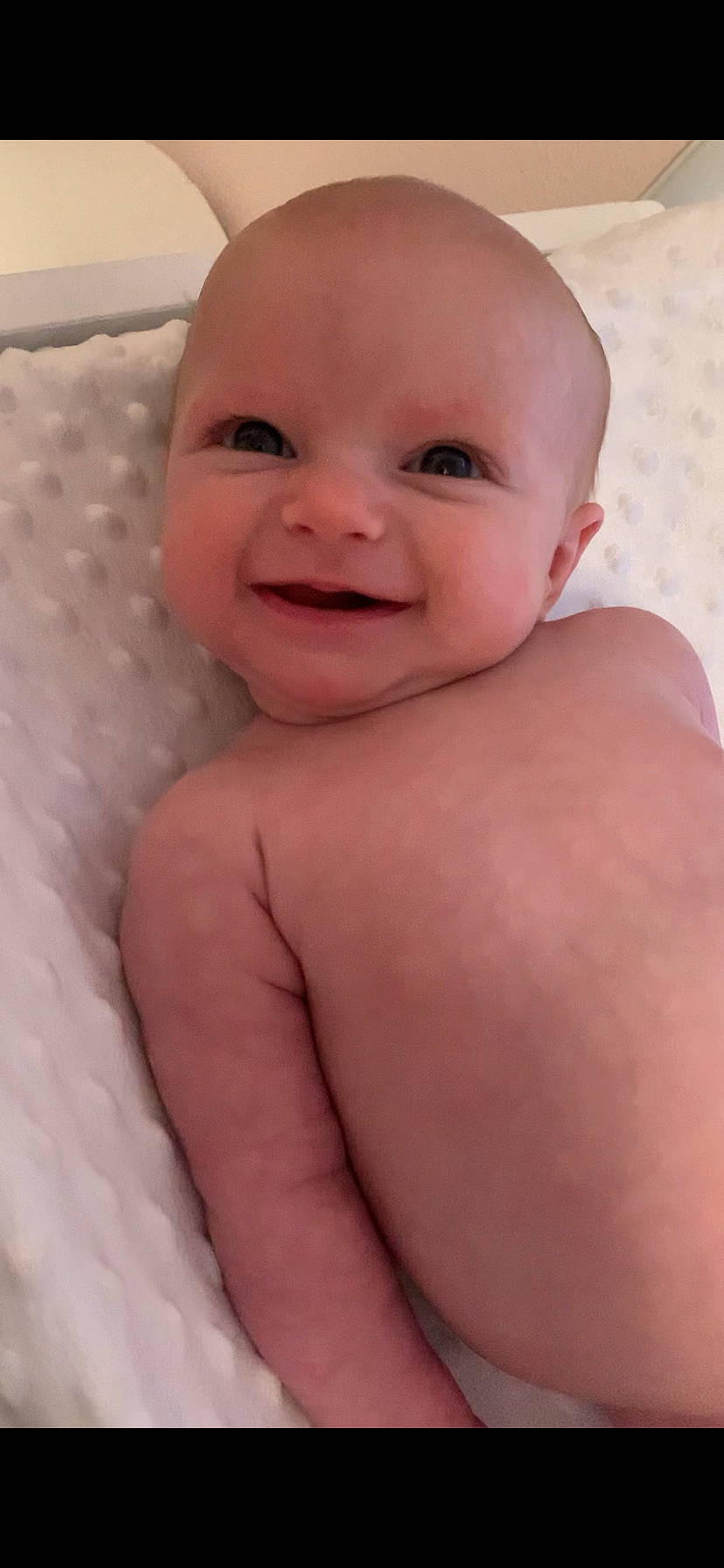 Arielle is registered to the contest to win money with this photo: baby, cheek, chest, child, comfort, eye, eyebrow, eyelash, face, finger, happy, iris, joy, lip, mouth, nose, person, skin, smile, stomach