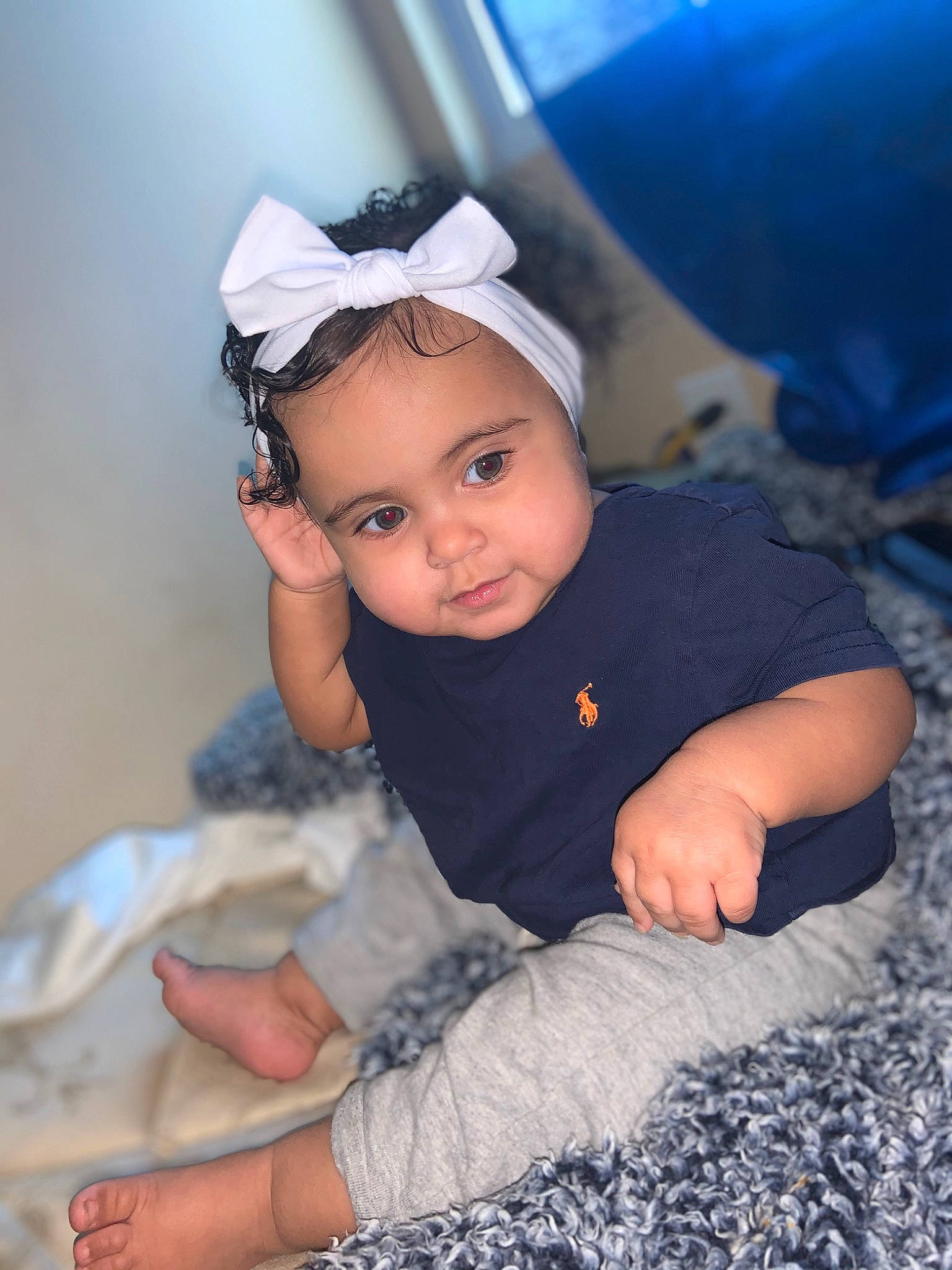 Amiah joined the competition — help win amazing prizes! baby, cheek, child, ear, eye, hair_accessory, happy, head, headgear, headwear, people, person, photography, sitting, skin, smile, toddler, vacation
