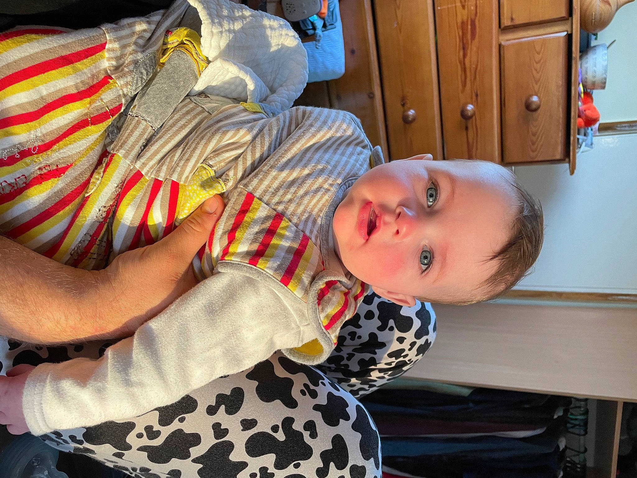 Alfred joined the competition — help win amazing prizes! baby, baby_toddler_clothing, cabinetry, child, comfort, elbow, finger, fun, happy, human_leg, pattern, person, room, sitting, sleeve, smile, thigh, thumb, toddler, wood